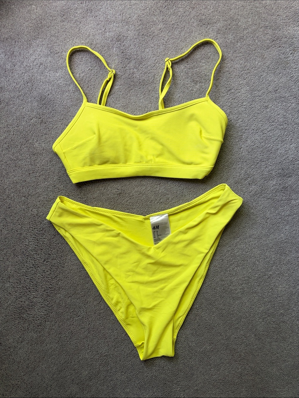 H&M Neon Yellow Bikini Set